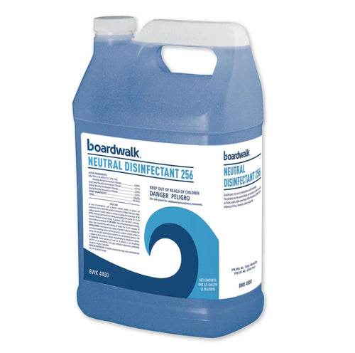 Boardwalk Neutral Disinfectant, Floral Scent, 1 Gal Bottle, Case of 4/Carton