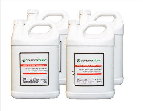 Concrobium, Antimicrobial, Broad Spectrum Disinfectant II, Case of 4- 1 Gallon Bottles