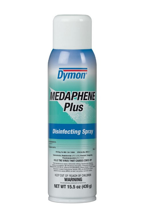 Dymon Medaphene Plus Disinfectant Spray, 15.5 oz Aerosol Spray, 12/Carton
