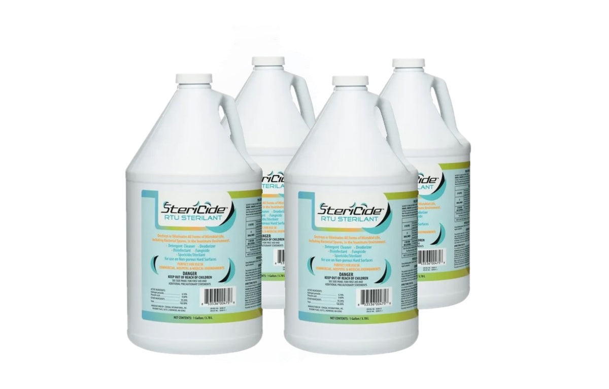 SteriCide RTU Sterilant, 1 gal, Liquid, Pack of 4